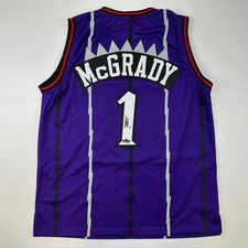 Facsimile Autographed Tracy McGrady Toronto Purple Jersey Size Men's XL picture