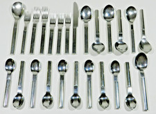 Boda Nova Oval Flatware Stainless Steel 25 Piece Lot picture
