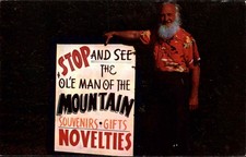 Wheeling WV West Virginia Crosser Ol'e Man Mountain c1950-60s Vintage Postcard picture