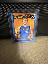 2016-17 Panini Donruss - The Champ Is Here Dirk Nowitzki #9 Press Proof Blue /99 picture