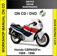 HONDA CBR600FM 1989 1990 SERVICE REPAIR SHOP MANUAL CD picture