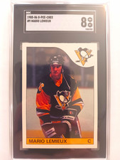 O-Pee-Chee 1985-86 Mario Lemieux Rc #9 Pittsburgh Penguins SGC 8 picture