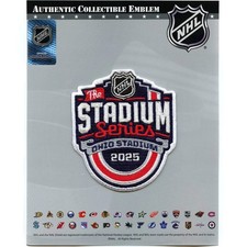 2025 NHL Stadium Series Game Jersey Patch Columbus Blue Jackets Detroit Red Wing picture