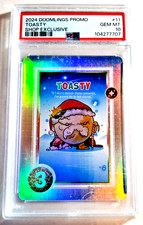 2024 Doomlings Imaginary Ends TOASTY Promo Shop Exclusive #11 Holofoil PSA 10 💦 picture