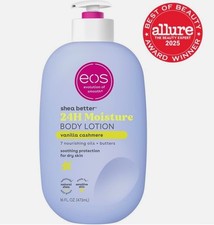 NEW eos Shea Better Body Lotion VANILLA CASHMERE 24-Hour Moisture Skin Care 16oz picture