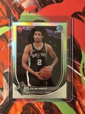 2025-26 Bowman Chrome Red Shield Rookie Refractor Dylan Harper Spurs  picture
