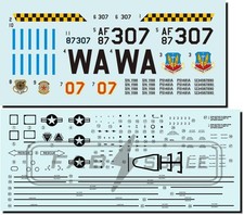 Fabscale 1/72 F-16C Block 32 87-0307 Us Air Force Aggressor Squadron 64 Nellis _ picture