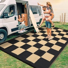9x18ft Large Outdoor Rug Waterproof Reversible Plastic Straw Camping Mat picture