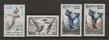 1959 French Southern Antarctic Sc# 2,3,12,13 Pinguin Albatross Bird MNH picture