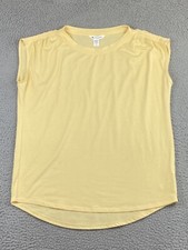 Athleta- Women's Small- Yellow Short Sleeve Getaway Tee- Unworn, New picture