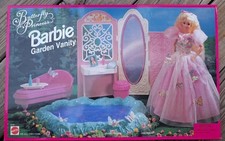 Vintage 1995 Mattel Butterfly Princess Barbie Garden Vanity (NIB)(SEALED) picture