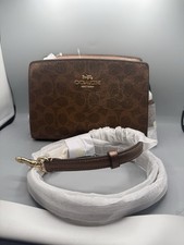 Coach Gia CCK70 Crossbody Bag Brown Copper Metallic Signature Canvas NWT picture