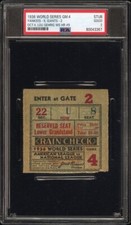 1936 WORLD SERIES GAME 4 TICKET🎟️LOU GEHRIG WS HR #9 JOE DIMAGGIO ROOKIE🔥PSA 2 picture