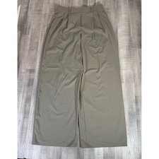 Lululemon Daydrift Lab Pleated Wide Leg Mens Large Gray Baggy Pants Trousers picture