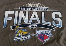 ECHL Cup Shirt 2015 Eastern Conference Finals Large Walleye Stingrays Hockey NHL picture