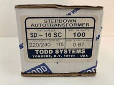 Todd Systems stepdown  Autotransformer SD-16 SC, 220/240 To 115 picture