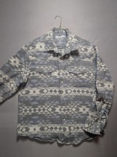Wrangler Retro Premium Men’s XL Southwestern Aztec Pearl Snap Western Shacket picture