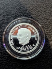 $25 Norfed RON PAUL Liberty  Coin 2010 1/2 oz  .999 Silver Round    10 COIN LOT picture