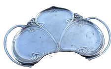 Antique WMF Art Nouveau Jugendstil Silver Plated 3 Section Serving Tray picture