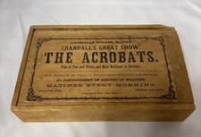 Antique 1867 Charles Martin Crandall Wooden Toy Acrobats Near Complete Orig Box picture