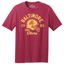 Baltimore Stars 1985 USFL Football TRI-BLEND Tee Shirt  picture