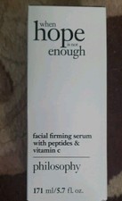Philosophy WHEN HOPE IS NOT ENOUGH FIRMING FACIAL SERUM 5.7 JUMBO SIZE AMAZING picture