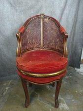Antique Louis XV-style Caned Desk Armchair picture