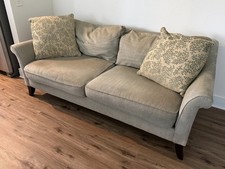 Bernhardt and Martha Stewart Collection 86” Sofa, Blue/Gray/hint of Green tones picture