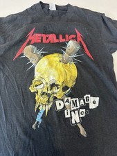 Metallica Damage Inc. Tour T-Shirt Black Size L , vintage, Pushead artwork picture