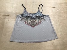 Womens Loveu.Dear tank top Sleeveless Size XL Gray Multicolor . picture