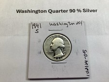 1941 S Washington Silver Quarter from San Francisco Mint 102124 05d picture