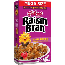 Kellogg's Raisin Bran Original Breakfast Cereal, High Fiber, Mega Size, 29.5 oz picture