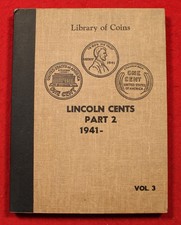 1941-1974S Lincoln Cent Penny Library of Coins Used Album 88 Wheat & Memorial picture