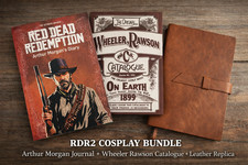 Arthur Morgan Journal + Wheeler Rawson Catalogue Set | Leather Replica Props,RDR picture