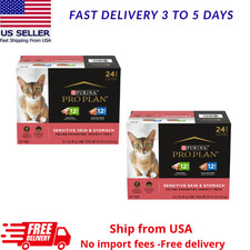 2pk Purina Pro Plan Sensitive Skin and Stomach, Variety Pack, Wet Cat Food, 3 oz picture