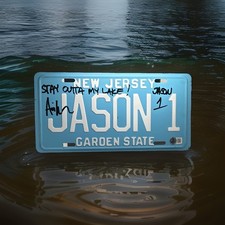 Ari Lehman Signed (AU) “Stay Out Of My Lake” JASON 1 License Plate - Beckett COA picture