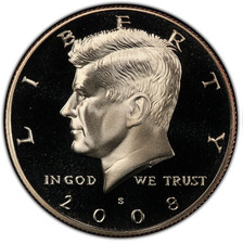 2008-S Clad Proof Kennedy Half Dollar 50C picture