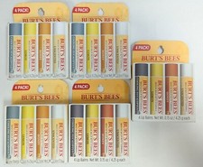 LOT OF 5 - 4 PACKS OF BURTS BEES RESCUE BALM SETS = 20 RESCUE BALMS TOTAL picture