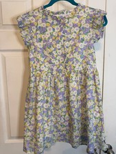 GAP Kids, girls floral flutter sleeve woven dress picture