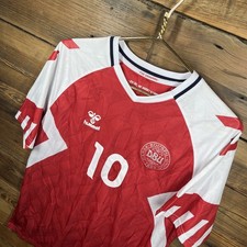 DENMARK 2023 2024 HOME FOOTBALL SHIRT SOCCER JERSEY HUMMEL RED SIZE M MEN picture
