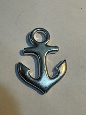 Retired James Avery Sterling Silver anchor pendant 1 1/8 Long picture