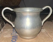 VTG 1920-30’s Old Colonial Pewter Company Sugar Bowl and Creamer Stagecoach Mark picture