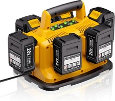 6 Port Simultaneous Charger for Dewalt 20V/60V Batteries DCB104 DCB118 Station picture