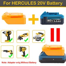 Adapter For Hercules 20V Li-Ion Battery Convert to for Dewalt 20V Power Tools picture