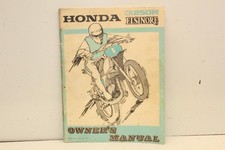 Vintage 1973 Honda CR250M Elsinore Owner's Manual CR 250 Motocross picture