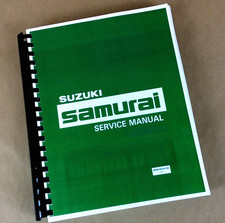 Suzuki Samurai Factory Service Repair Shop Manual 1986 1987 & 1988 New 86 87 88 picture