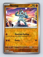 MACHOP 066/165 COMMON 151 POKEMON REVERSE HOLO NM picture