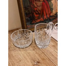 Vintage Waterford Sugarbowl and Cream Pitcher picture