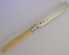 SOLID STERLING SILVER CHEESE SLICE 1908 ANTIQUE 45g picture
