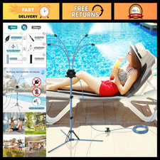Adjustable 5.3FT Outdoor Patio Misting System - Portable Water Mister for Coolin picture